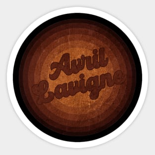 Avril Lavigne - Vintage Style Sticker